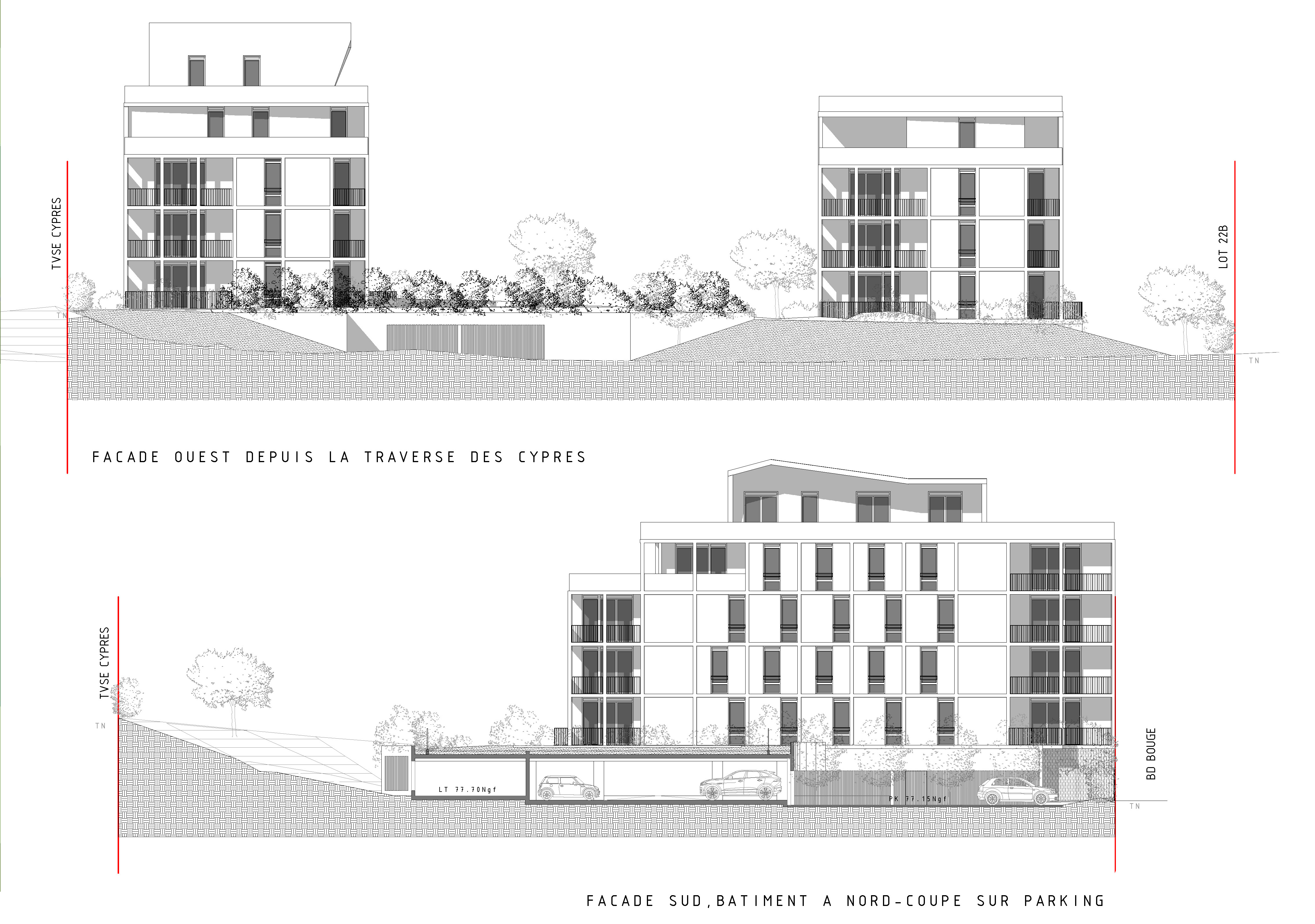 Façades 30 logements sociaux Marseille